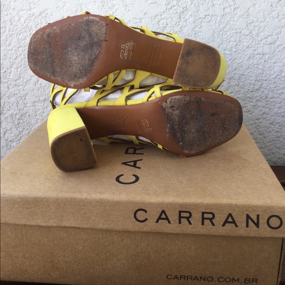 Carrano double ankle strap caged block heel sandal size 8. - Picture 5 of 7